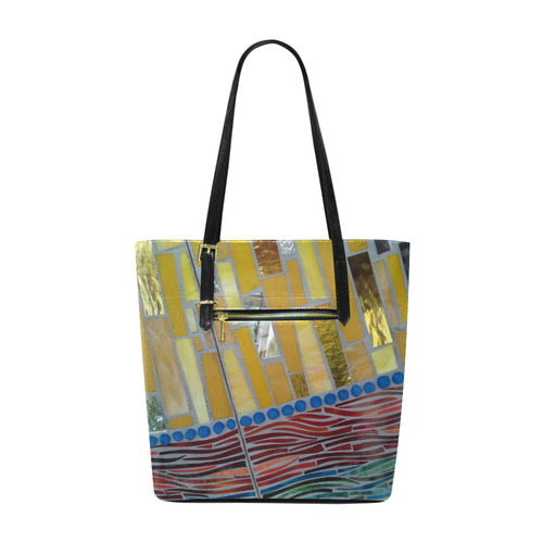 yellow mosaic Euramerican Tote Bag/Small (Model 1655)