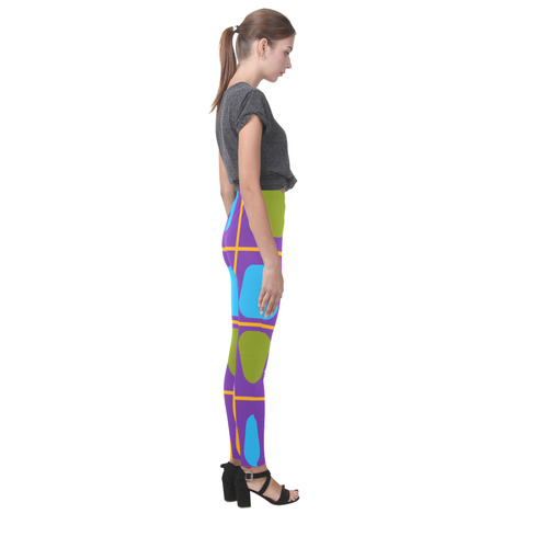 Shapes in squares pattern34 Cassandra Women's Leggings (Model L01)