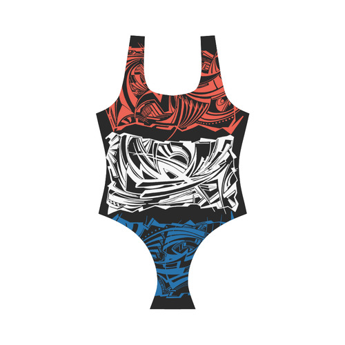 France Vest One Piece Swimsuit (Model S04)