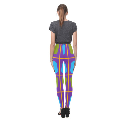 Shapes in squares pattern34 Cassandra Women's Leggings (Model L01)