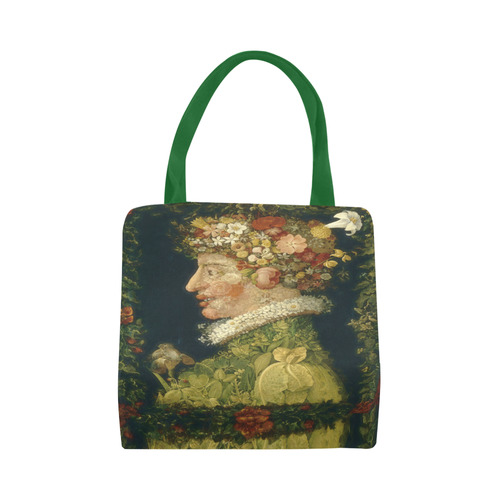 Awesome Painting Spring  from Guiseppe Arcimboldo Canvas Tote Bag (Model 1657)