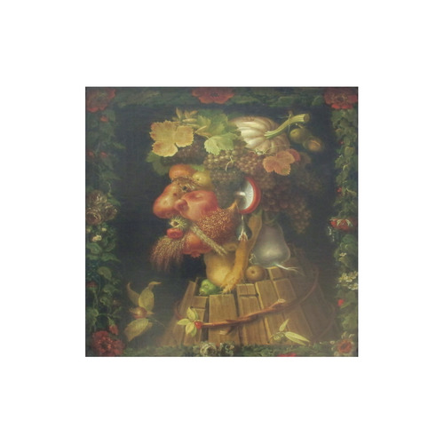 Awesome Painting Autum  from Guiseppe Arcimboldo Canvas Tote Bag (Model 1657)