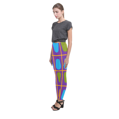 Shapes in squares pattern34 Cassandra Women's Leggings (Model L01)