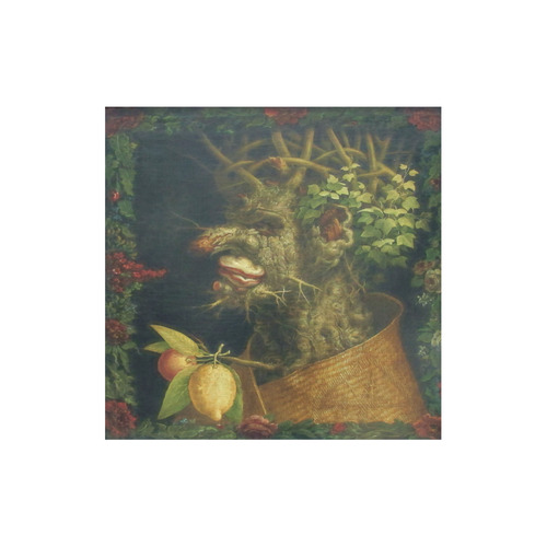 Awesome Painting Winter from Guiseppe Arcimboldo Canvas Tote Bag (Model 1657)