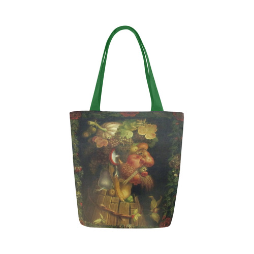 Awesome Painting Autum  from Guiseppe Arcimboldo Canvas Tote Bag (Model 1657)