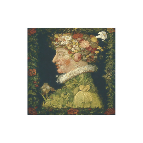 Awesome Painting Spring  from Guiseppe Arcimboldo Canvas Tote Bag (Model 1657)