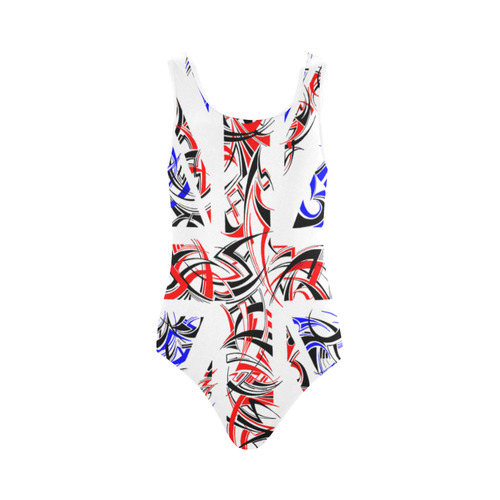 Union Jack Vest One Piece Swimsuit (Model S04)