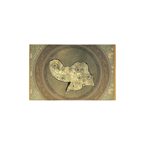 Mandala of cute elephant Area Rug 2'7"x 1'8‘’