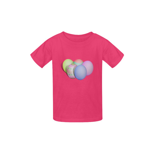 Pastel Colored Easter Eggs Kid's  Classic T-shirt (Model T22)