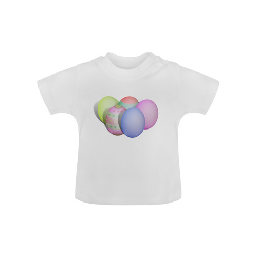Pastel Colored Easter Eggs Baby Classic T-Shirt (Model T30)