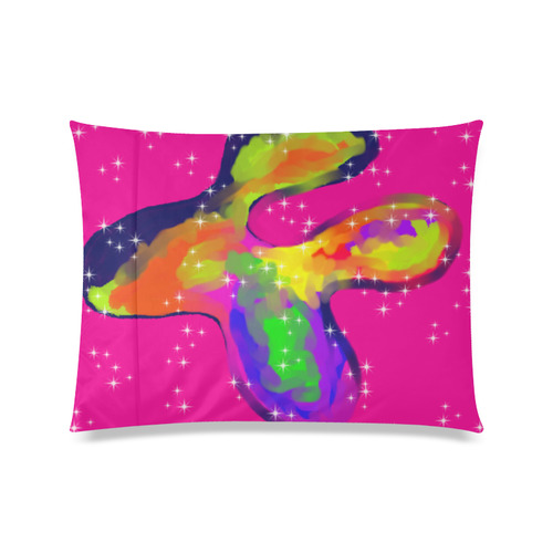 stars Custom Zippered Pillow Case 20"x26"(Twin Sides)