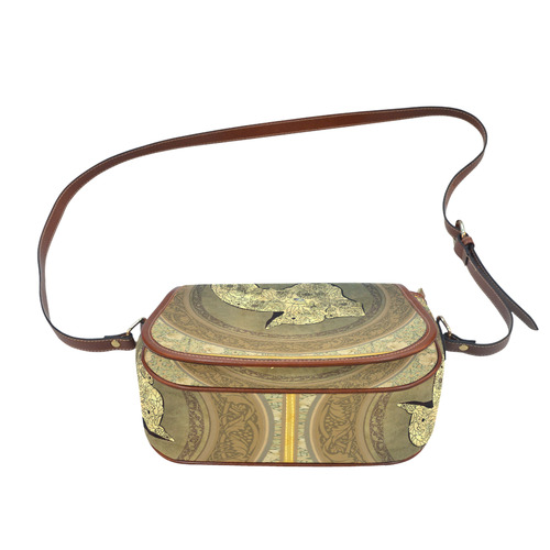 Mandala of cute elephant Saddle Bag/Small (Model 1649) Full Customization