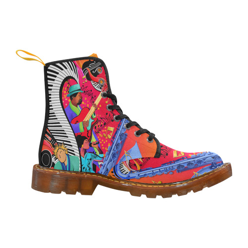 Music Print Jazz Art Print Martin Boots Martin Boots For Men Model 1203H