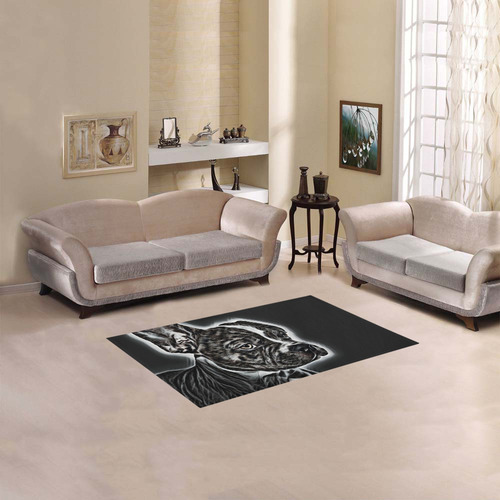 Lovely Buddy Black and White Area Rug 2'7"x 1'8‘’