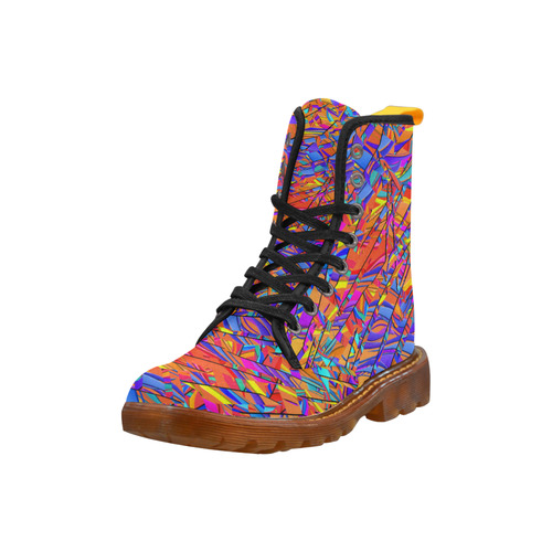 Colorful Geometric Print Martin Boots Martin Boots For Women Model 1203H