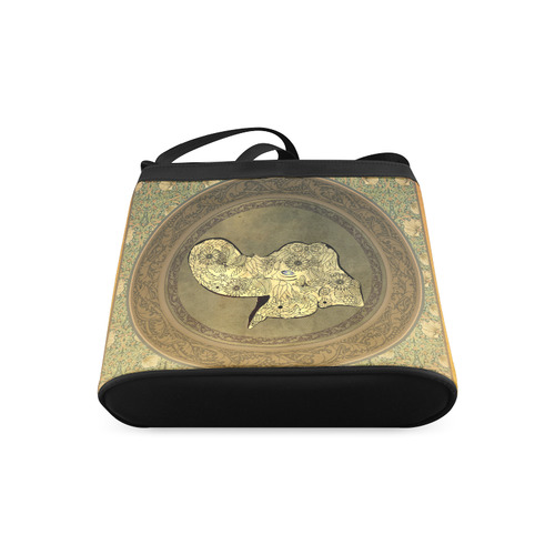 Mandala of cute elephant Crossbody Bags (Model 1613)