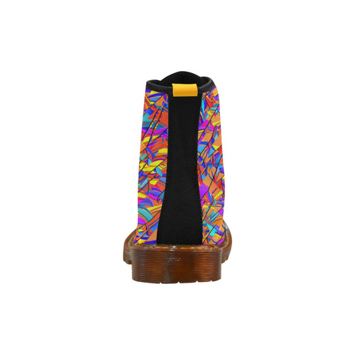 Colorful Geometric Print Martin Boots Martin Boots For Women Model 1203H