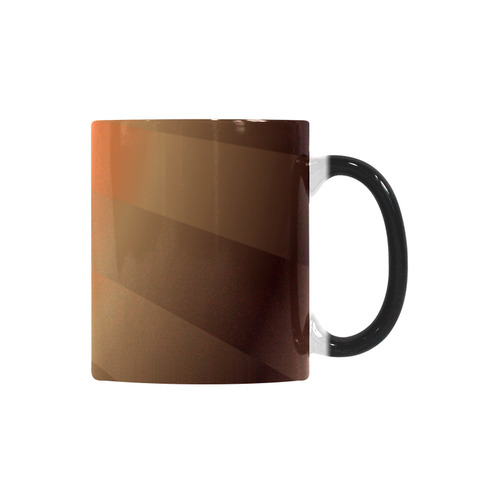 Autumn Sunset Rays Love Heart Custom Morphing Mug