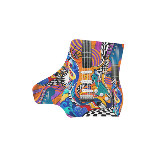 Rock Music Guitar Print Boots Martin Boots For Men Model 1203H