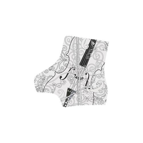 Printed Martin Boots Violin Art Martin Boots For Women Model 1203H