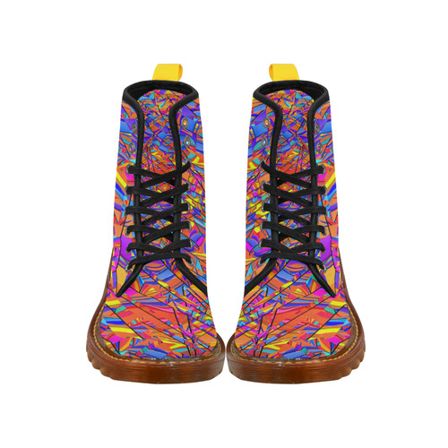 Colorful Geometric Print Martin Boots Martin Boots For Women Model 1203H