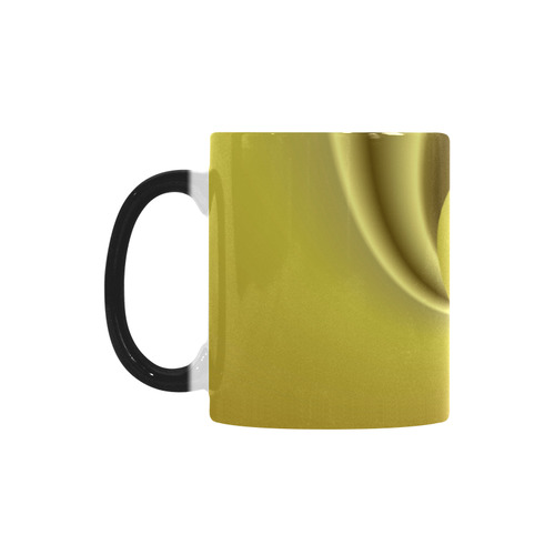 Golden Swirls Love Heart Custom Morphing Mug