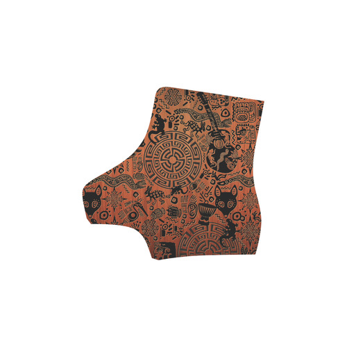 Tribal Mandala Mayan Primitive Art Print Boots Martin Boots For Women Model 1203H