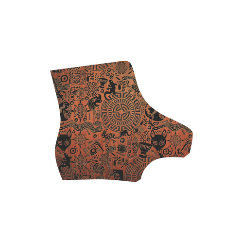 Mayan Primitive Print Art Boots Martin Boots For Men Model 1203H