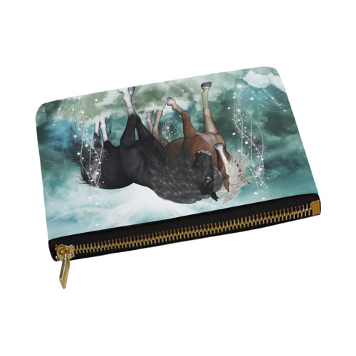 The wonderful couple horses Carry-All Pouch 12.5''x8.5''