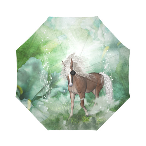 Horse in a fantasy world Auto-Foldable Umbrella (Model U04)