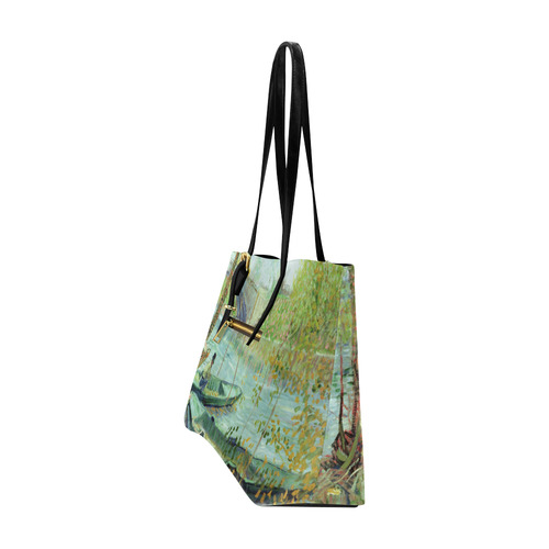 Van Gogh Fishing in the Spring Euramerican Tote Bag/Large (Model 1656)