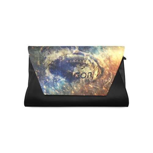 Abstract american football Clutch Bag (Model 1630)