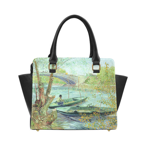 Van Gogh Fishing in the Spring Classic Shoulder Handbag (Model 1653)