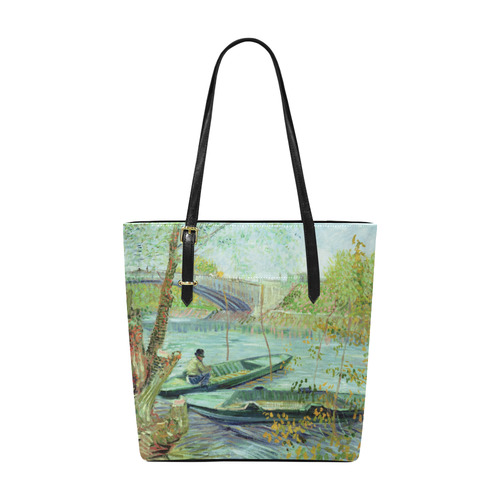 Van Gogh Fishing in the Spring Euramerican Tote Bag/Small (Model 1655)