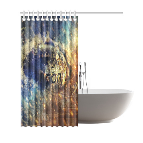 Abstract american football Shower Curtain 69"x72"
