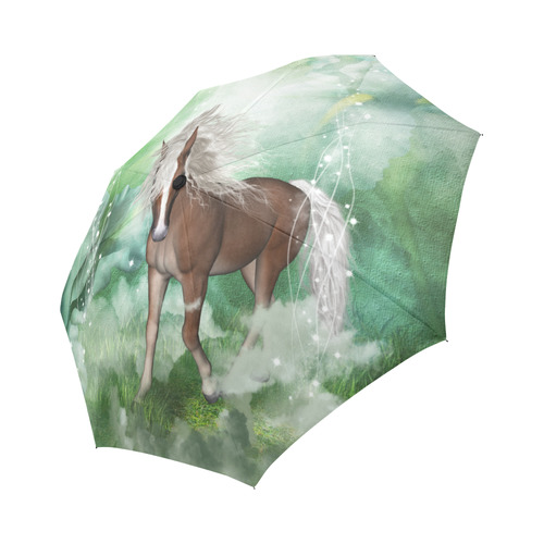 Horse in a fantasy world Auto-Foldable Umbrella (Model U04)