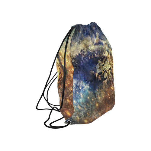 Abstract american football Large Drawstring Bag Model 1604 (Twin Sides)  16.5"(W) * 19.3"(H)