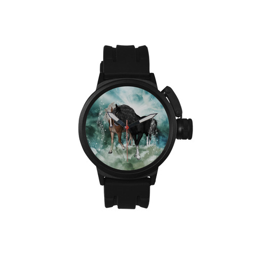 The wonderful couple horses Men's Sports Watch(Model 309)