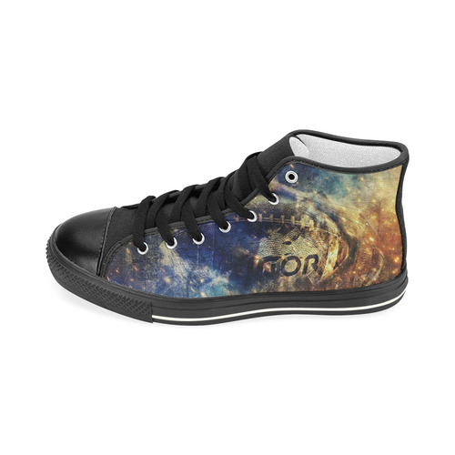 Abstract american football Men’s Classic High Top Canvas Shoes (Model 017)