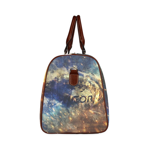 Abstract american football Waterproof Travel Bag/Large (Model 1639)