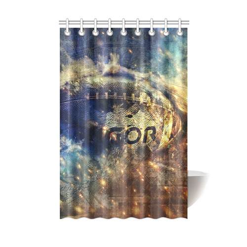 Abstract american football Shower Curtain 48"x72"