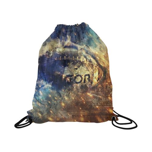 Abstract american football Large Drawstring Bag Model 1604 (Twin Sides)  16.5"(W) * 19.3"(H)