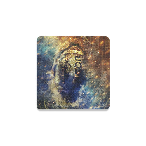 Abstract american football Square Coaster