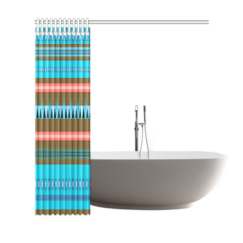 Aztech Southwestern Design Shower Curtain 69"x72"