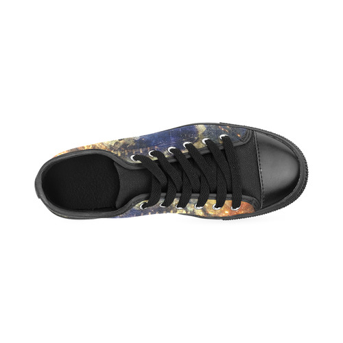 Abstract american football Men's Classic Canvas Shoes/Large Size (Model 018)