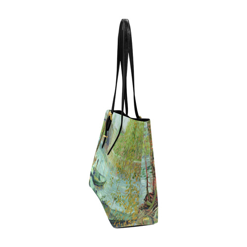 Van Gogh Fishing in the Spring Euramerican Tote Bag/Large (Model 1656)