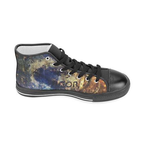 Abstract american football Men’s Classic High Top Canvas Shoes (Model 017)
