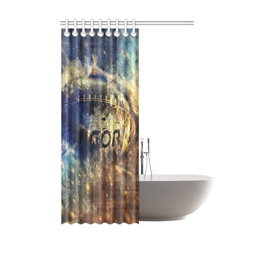 Abstract american football Shower Curtain 48"x72"