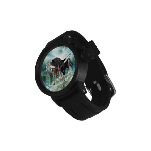 The wonderful couple horses Men's Sports Watch(Model 309)