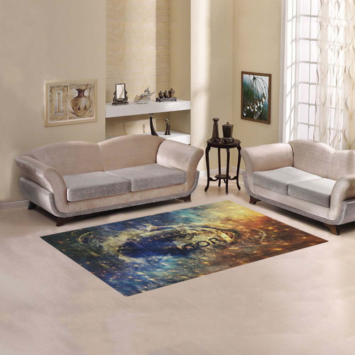 Abstract american football Area Rug 5'x3'3''